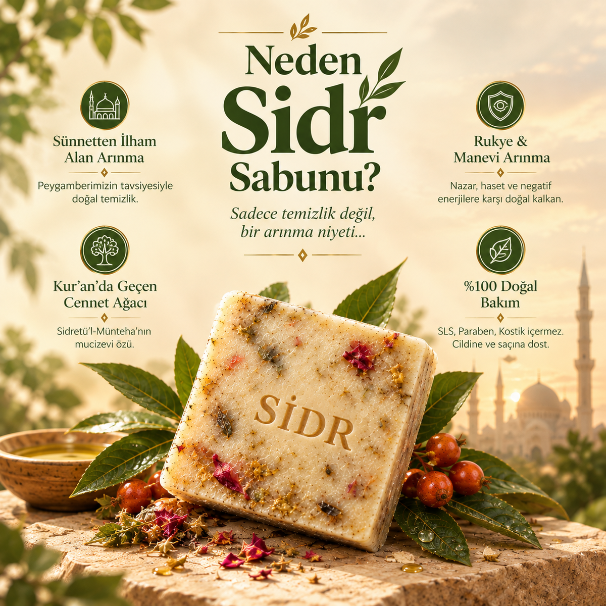 Bedene Şifa, Ruha Ferahlık Veren Sidr Sabunu